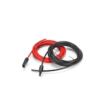 10 Metre 6mm (5 M Kırmızı 5 M Siyah) Mc4 Konnektörlü Solar Kablo