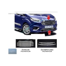 Ford Courier Ön Panjur Kromu Nikelaj 7 Parça 2018-2022