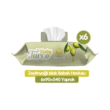 Baby Turco Zeytinyağlı Islak Havlu Mendil 90x6 540 Yaprak