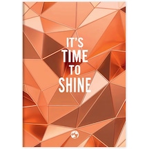Le Metalik Notebook Düz Defter Shıne 17x24