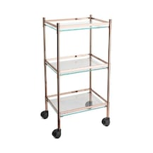System Hareketli Banyo Sehpası Rose Renk 810x333x429 Mm Aahşap