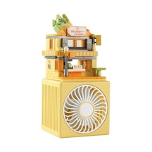 Jian Fan Yapıtaşımasa Üstün Vitesli Küçük Elektrik Fan Sarı