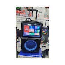 Android Tablet Ekranlı Bluetooth Hoparlör Şarjlı Taşınabilir Ses Sistemi