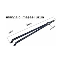 Kömür Maşası Köz Maşası Soba Maşası Mangal Maşası 60 Cm Demir Çok Renkli