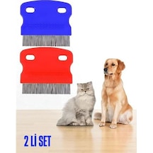 Kedi Köpek Bit Pire Tarağı Metal Uçlu Bit Tarağı 2 Adet Set