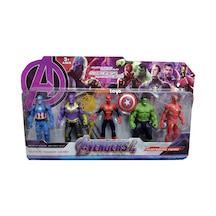 Yenilmezler Thanos Hulk Ironman Örümcek Adam Oyuncak 5 Li Set