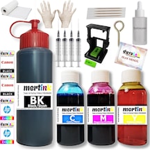 Mertınk Hp 3320 3325 3420 27 28 Kartuş Dolum Seti 500ml Siyah+3x100ml
