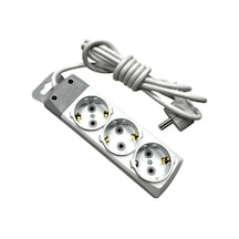 Üçlü Topraklı Grup Priz 2 Metre Kablolu 930102 1