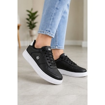 Daily Comfort Siyah Beyaz Rahat Günlük Yumuşak Tabanlı 4 Mevsim Trend Sneaker Ayakkabı Beyaz - Siyah