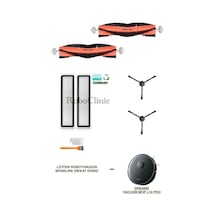 Dreame Vacuum Mop L10 Pro Siyah Robot Süpürge Uyumlu Fırça,hepa Filtre,set-8 Parça