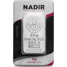 Nadir 50 Gram Külçe Gümüş