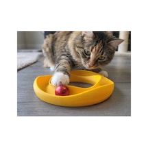 İnteraktif Toplu Kedi Oyun Pisti Zeka Geliştirici Dairesel Kedi Oyuncağı Halka Yakalama Oyunu