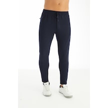 Crozwise 2192-01 Lacivert Ottoman Dar Paça  Spor Pantolon Lacivert