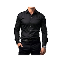 Erkek Silim Fit Uzun Kol Gömlek Bgl-st03143 001