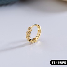 Goldkupe 14 Ayar Altın Tek Halka Küpe 0,60 Gr-6328