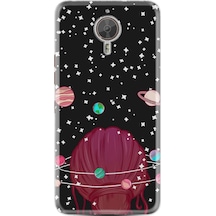 General Mobile Gm 5 Plus Kilif Silikon Space Woman 1311 539078410