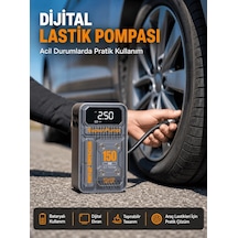 Lb 150 Psı Kablosuz Dijital Ekranlı Taşınabilir Araç Lastik Pompası