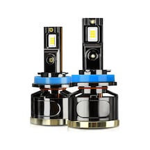 Maiyame 130w Süper Parlak Led Far Ampulü, 18000 Lümen, 6500k, Yüksek Ve Düşük Far Otomatik, 2'li Paket, Hızlı Soğutma