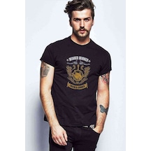 Pubg Chicken Dinner Baskılı Siyah Erkek Tshirt (528776602)