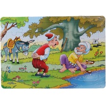 36 Parça Çocuk Puzzle + Boyama Nasrettin Hoca Göle Maya Çalma