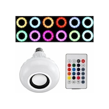 Gece Lambası Bluetooth Hoparlör Rgb Ledli Lamba Kumandalı Mp3 Çalar Ampul Renkli Ampul, , Tek Ebat Sku: Smg8690010193353 Açık Kahverengi