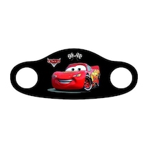 Accu-Chek Şimşek McQueen Desenli Yıkanabilir Maske 5 Adet Kırmızı - Siyah