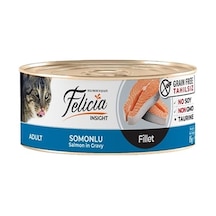 Felicia Tahılsız Somonlu Fileto Konserve Yetişkin Kedi Maması 12 x 85 G