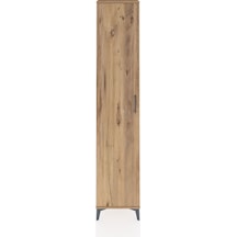 Arges Dolap 2 Raflı Tek Kapaklı Tek Askılı 44x30x221 Çam-çam Çam