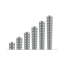 1 Adet Galvaniz Çelik Raf Profil Galvaniz-150 Cm -1.50 Mm Galvaniz