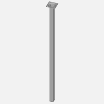 Regalux Masa Ayağı Çelik Boru Kare 700mm Beyaz 4'li Avantaj Paketi Mıchu