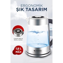 Torima Y-S888-040 Cam Ledli 1500 W 1.8 L Su Isıtıcı