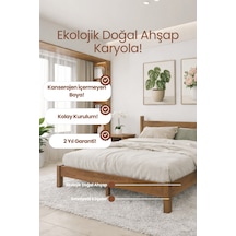 Mirage Masif Ahşap Karyola - Modern Doğal Çam Karyola Mirage Masif Ahşap Karyola - Modern Doğal Çam Karyola