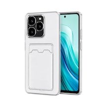 Realme C61 Kılıf Kart Şeffaf Silikon - Şeffaf 0.2M-Çok Renkli