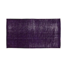 El Dokuması Vintage Yün-pamuk Mor Halı 4161 126 X 208 Cm