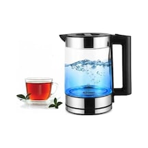 Ck-252 Excellent Kettle 1.8 L Cam Gövdeli Su Isıtıcı 2200w Hızlı Kaynatma Led Aydınlatmalı Paslanmaz Çelik Taban Otomatik Kapanma Gold