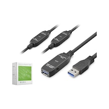 Hadron Hdx7564 Usb 3.0 Active Repeater Uzatma Kablosu 20 M Siyah