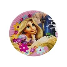 Rapunzel Baskılı Tabak 8 Li Parti Malzemeleri Renkli Tüm Yaşlar
