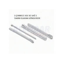 25 Cm-30 Cm-35 Cm-40 Cm-45 Cm-50 Cm Mobilya Çekmece Rayı... Gümüş