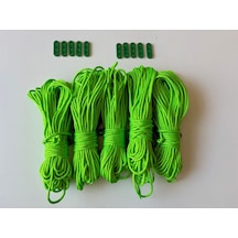 20 Metre X 5 Adet - Gergi Aparatlı İp Yeşil