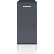 Hyperion Komodin Tek Raflı Tek Çekmeceli Tek Kapaklı 44x44x106 Antrasit-antrasit Antrasit