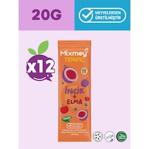 Mixmey İncir Meyve Barı 12 Adet | Atıştırmalıklar – Vegan, Glutensiz, Koruyucusuz (20GR X 12 ADET)
