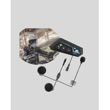 Motosiklet Kaskı İçin Bluetooth Kulaklık Kablosuz, Mikrofonlu, Gürültü Azaltmalı Bt22 - Lisinya