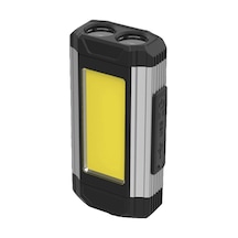 Jeemson Usb Şarjlı Cob Led İş Lambası, Manyetik Kanca, 5 Aydınlatma Modu, Ipx6 Su Geçirmez, Gümüş Renk 2 M