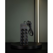 Usb Type-c 10 Çıkışlı Grup Priz 2m 2500w Termal Korumalı Uczzz10lupriz-5 0