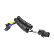 Tır Dorse Elektrik Kablosu 7'li X 2 3'lü adaptör 12 Bağlantı N11.17364