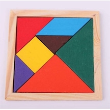 Ahşap Renkli Tangram 6A