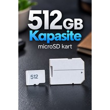 512 Gb Bellek Kartı Microsd Ve Sd Adaptör - Lisinya