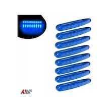 Ahmet Otomotiv 9'lu Parmak Led 12-24 Volt Uyumlu 10 Adet- Mavi