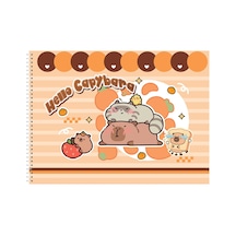 Mynote Capybara Boyama Kitabı 48 Yaprak - 7 Adet Tarı Beyaz