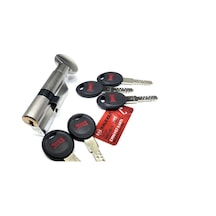 Kale 164 Cecm Tüpten Şifreli Silindir 68mm 26+10+32 - Nikel 5 Anahtarlı